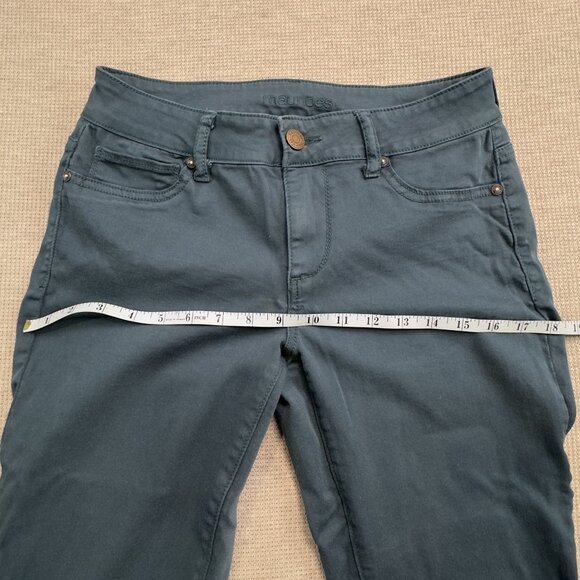 Maurices Womens Size S-R Slim Fit Pants Slate Blue Small Trouser Pockets Stretch - Picture 8 of 12
